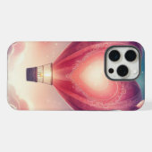 かわいいカラフルバレンタインハートバルーン iPhoneケース (裏面横)