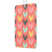 かわいいカラフルバレンタインハートパターン カーエアーフレッシュナー (左)