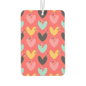 かわいいカラフルバレンタインハートパターン カーエアーフレッシュナー (裏面)