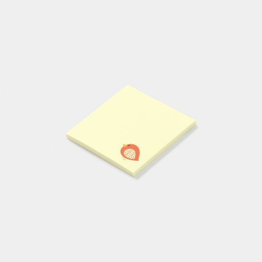 かわいいカラフルバードイラストレーション ポストイット (アングル)