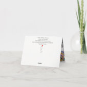 かわいいカラフルパグ犬の品揃えグリーティングカード カード (裏面)