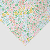 かわいいカラフルパステルガーデンフラワーパターン 薄葉紙 (詳細)