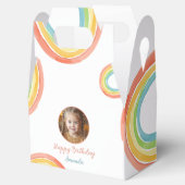 かわいいカラフルパステルレインボーガールズフォト誕生日 フェイバーボックス (オープン)
