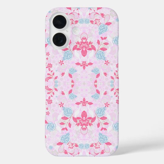 かわいいカラフルパステル花柄 Case-Mate iPhoneケース (裏面)