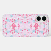 かわいいカラフルパステル花柄 Case-Mate iPhoneケース (裏面 (横))