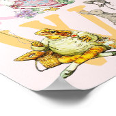 かわいいカラフルビアトリックスポッターアルファベット子供部屋 ポスター (角)