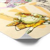 かわいいカラフルビアトリックスポッターアルファベット子供部屋 ポスター (角)