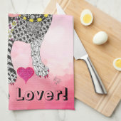 かわいいカラフルビーグルラバーキッチンタオル キッチンタオル (四つ折り)