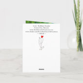 かわいいカラフルピットブルグリーティングカード カード (裏面)