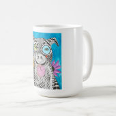 かわいいカラフルピットブルドッグマグ コーヒーマグカップ (正面右)