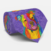 かわいいカラフルピットブルネックタイ ネクタイ (ロール)