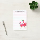 かわいいカラフルピンクのフラミンゴ ポストイット (オフィス)