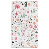 かわいいカラフルピンクガーリーパーティーお祝い花 スモールペーパーバッグ (正面)