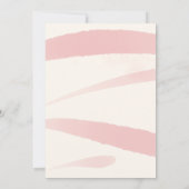 かわいいカラフルピンクバルーン女の子の誕生日パーティー 招待状 (裏面)