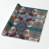 かわいいカラフルフェスティバルクリスマスのホリデーラッピング ラッピングペーパー (アンロールド)