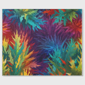 かわいいカラフルフェスティバルクリスマスのホリデーラッピング ラッピングペーパー (フラット)