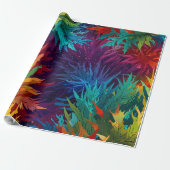 かわいいカラフルフェスティバルクリスマスのホリデーラッピング ラッピングペーパー (アンロールド)