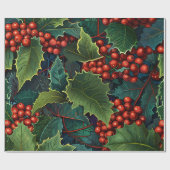 かわいいカラフルフェスティバルクリスマスのホリデーラッピング ラッピングペーパー (フラット)