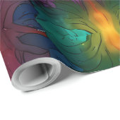 かわいいカラフルフェスティバルクリスマスのホリデーラッピング ラッピングペーパー (ロールコーナー)