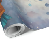 かわいいカラフルフェスティバルクリスマスのホリデーラッピング ラッピングペーパー (ロールコーナー)