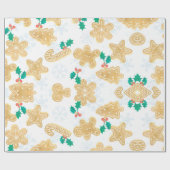 かわいいカラフルフェスティバルクリスマスストッキング ラッピングペーパー (フラット)