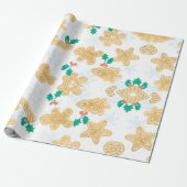 かわいいカラフルフェスティバルクリスマスストッキング ラッピングペーパー (アンロールド)