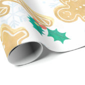 かわいいカラフルフェスティバルクリスマスストッキング ラッピングペーパー (ロールコーナー)