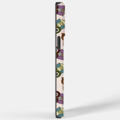 かわいいカラフルフクロウのパターン選択ケースカラー Case-Mate iPhoneケース (裏面 / 右)