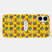 かわいいカラフルフクロウのパターン選択ケースカラー Case-Mate iPhoneケース (裏面 (横))