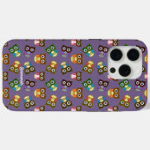 かわいいカラフルフクロウのパターン選択ケースカラー Case-Mate iPhoneケース (裏面 (横))