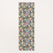 かわいいカラフルフクロウ模様 ヨガマット (正面)