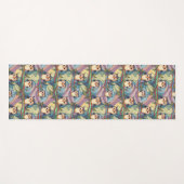 かわいいカラフルフクロウ模様 ヨガマット (正面(横))