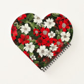 かわいいカラフルフローラカスタムスパイラルノート ノートブック (裏面)