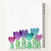 かわいいカラフルフローラカスタム ノートブック (裏面)