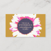 かわいいカラフルフローラサンフラワー 名刺 (正面)