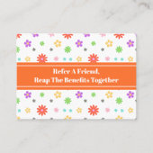 かわいいカラフルフローラシームレスパターン 紹介カード (正面)