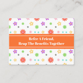 かわいいカラフルフローラシームレスパターン 紹介カード