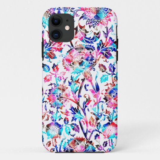 かわいいカラフルフローラデザイン Case-Mate iPhoneケース (裏面)