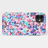かわいいカラフルフローラデザイン Case-Mate iPhoneケース (裏面(横))
