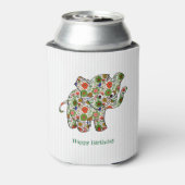 かわいいカラフルフローラベビーゾウ2 缶クーラー (缶裏面)