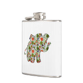 かわいいカラフルフローラベビーゾウ フラスク (左)