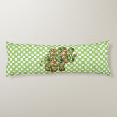 かわいいカラフルフローラベビーゾウ ボディピロー (裏面)