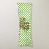 かわいいカラフルフローラベビーゾウ ボディピロー (正面縦)