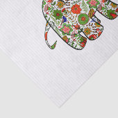 かわいいカラフルフローラベビーゾウ 薄葉紙 (詳細)