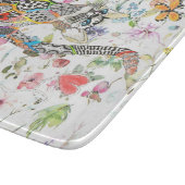 かわいいカラフルフローラ猫 カッティングボード (角)