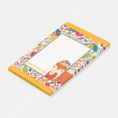 かわいいカラフルフローラ猫 ポストイット (アングル)