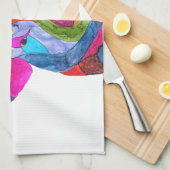 かわいいカラフルフローラ豚キッチンタオル キッチンタオル (四つ折り)