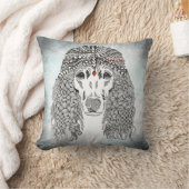 かわいいカラフルプードル化粧枕 クッション (ブランケット)