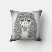 かわいいカラフルプードル化粧枕 クッション (裏面)