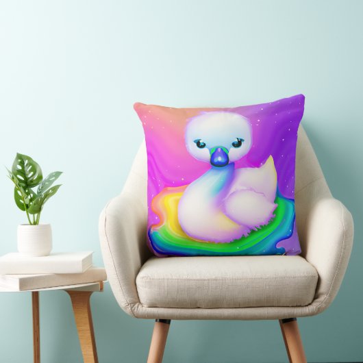 かわいいカラフルベビースワン クッション (椅子)